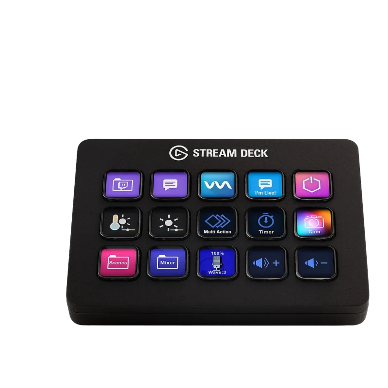 Elgato Stream Deck MK.2 — 15 LCD keys · USB-C · Customizable · Streaming