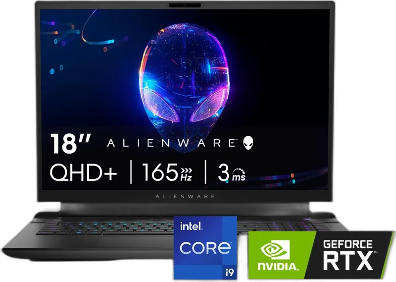 Alienware m18 R2 (2024) — AWM18R2 — 18" QHD+ 165Hz · Core i9-14900HX · RTX 4090 · 32GB · 1TB