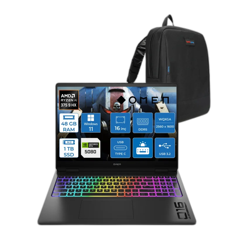 HP OMEN MAX 18 (2026) — 18-AK0000 — 18" QHD+ 240Hz · Core Ultra 9 290HX Plus · RTX 5080 · 32GB · 1TB