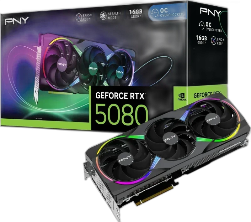 NVIDIA GeForce RTX 5080 16GB — 16GB GDDR7 · DLSS 4 · PCIe 5.0 · 360W