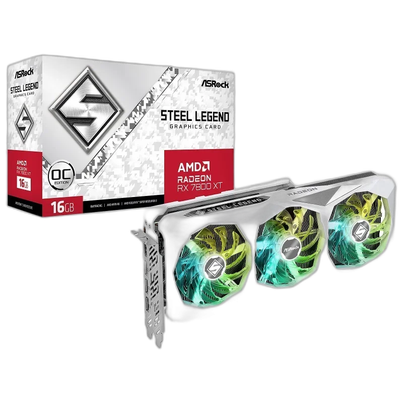 AMD Radeon RX 7800 XT 16GB — 16GB GDDR6 · FSR 3 · PCIe 4.0 · 263W