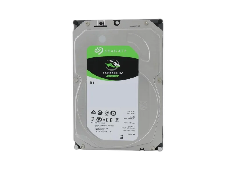 Seagate BarraCuda 4TB 3.5" HDD — 4TB · 5400 RPM · 256MB cache · SATA III