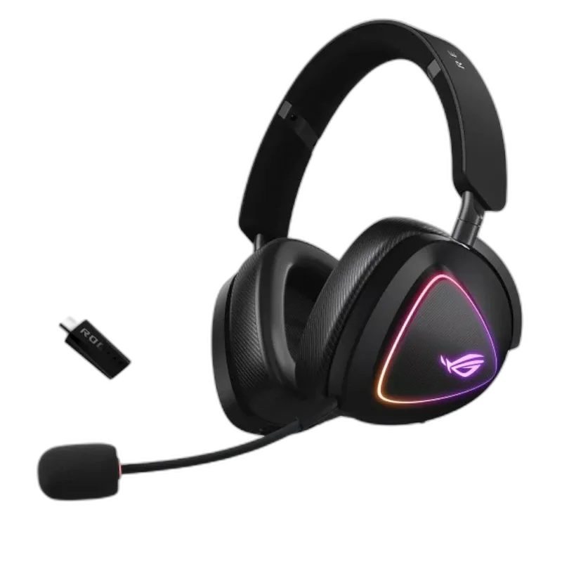 ASUS ROG Delta II Wireless — 50mm Ti · Tri-mode · MQA · AI mic · Wireless
