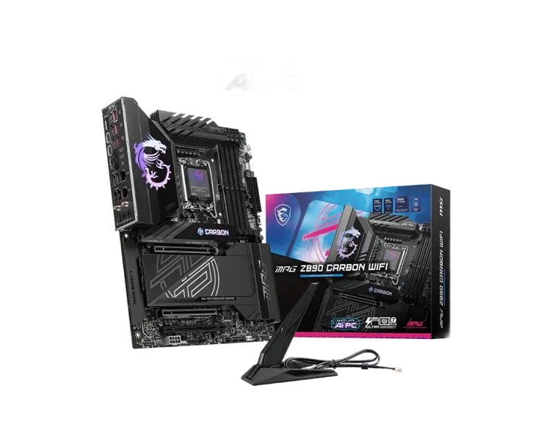 MSI MPG Z890 Carbon WiFi — LGA1851 · Z890 · DDR5 · ATX · WiFi 7 · PCIe 5.0