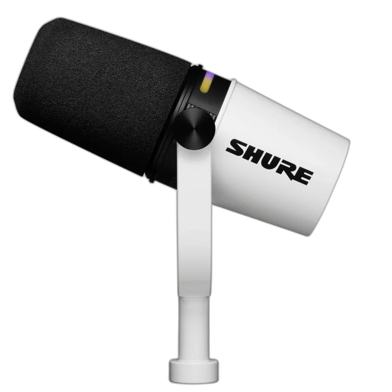 Shure MV7+ Podcast Microphone — Dynamic · USB-C + XLR · Auto Level · Touch Panel