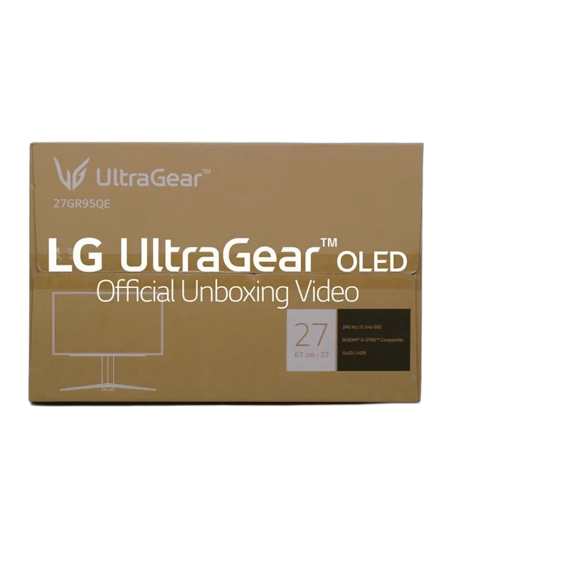 LG UltraGear 27GR95QE OLED — 27" · 1440p · 240Hz · OLED · 0.03ms