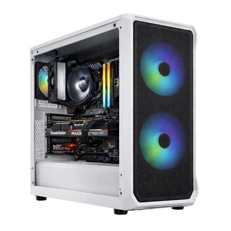 Gaming PC 1440p - MSI, Ryzen 5 9600X, RX 7700 XT, 16GB DDR5 — Ryzen 5 9600X | MSI PRO B650-P WiFi | RX 7700 XT 12GB | 16GB DDR5 | 1TB NVMe SSD