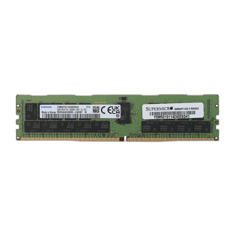 Samsung 32GB DDR4-3200 ECC UDIMM — 32GB · DDR4-3200 · ECC UDIMM · Workstation