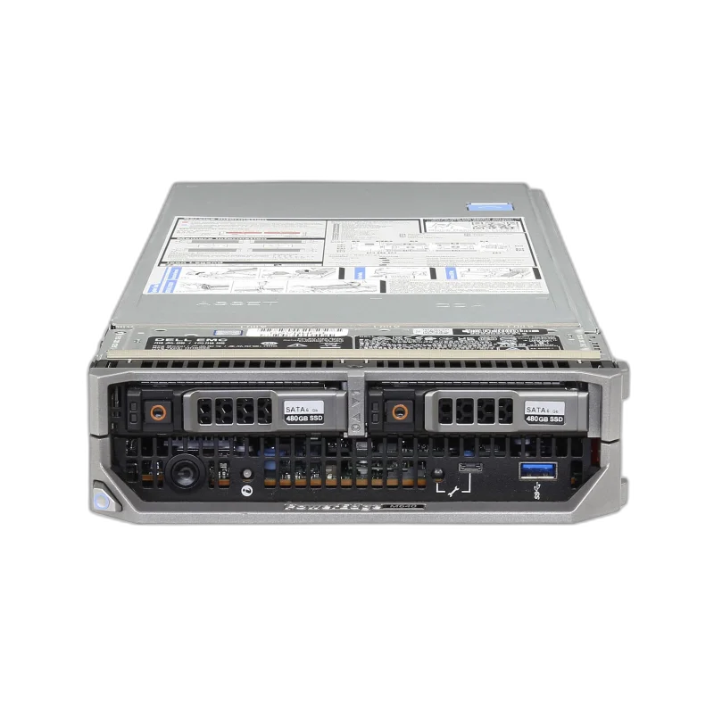Dell PowerEdge M640 Blade Server — Half-Height Blade · Dual Xeon Silver 4214 · 64GB DDR4 · 2× 960GB SSD