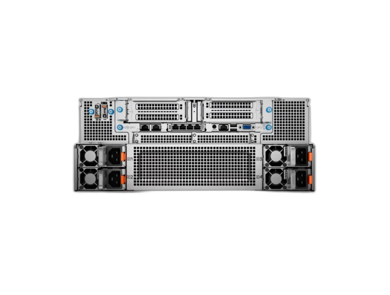 Dell PowerEdge XE8640 4-GPU AI Server — 4U · 2× Xeon Platinum 8480+ · 1TB DDR5 · 4× A100 80GB SXM4 · 4× 3.84TB NVMe