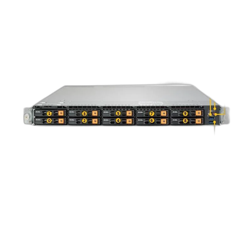 Supermicro SYS-1029U-TR4 1U Rack Server — 1U · Dual Xeon Gold 5218R · 128GB DDR4 · 2× 1.92TB NVMe