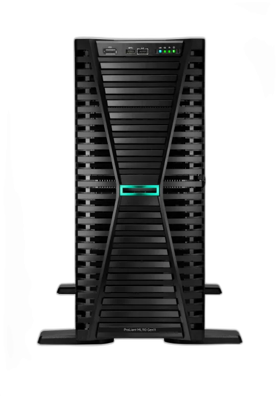 HPE ProLiant ML110 Gen11 Tower Server — Tower · Xeon Silver 4410Y · 32GB DDR5 · 2× 960GB SSD
