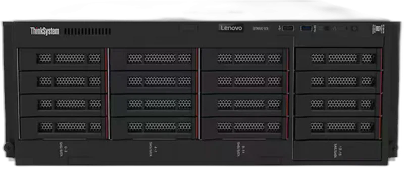 Lenovo ThinkSystem ST650 V3 Tower Server — Tower · Dual Xeon Silver 4410Y · 64GB DDR5 · 4× 1.92TB NVMe