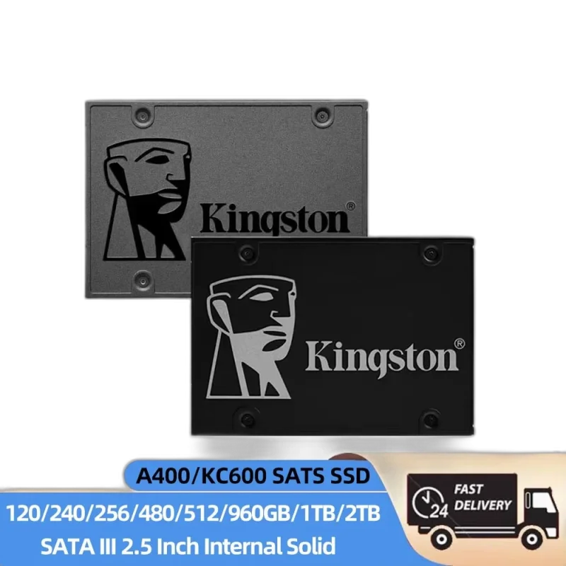Kingston KC600 1TB SATA SSD — 1TB · SATA III · 550 MB/s · 2.5 inch